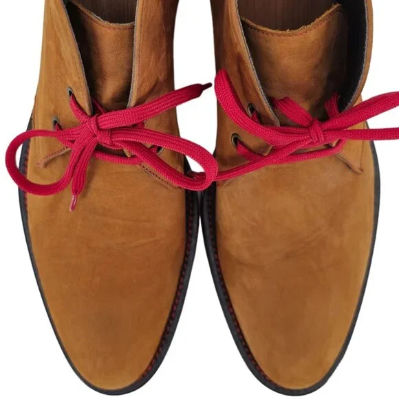 Donald J. Pliner Italy Brown Suede Chukka Boots Mens size 8.5 Dress Casual Shoes - Picture 2 of 11